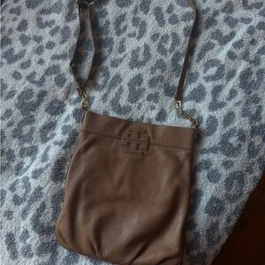 Tory Burch Brown Leather Crossbody Bag